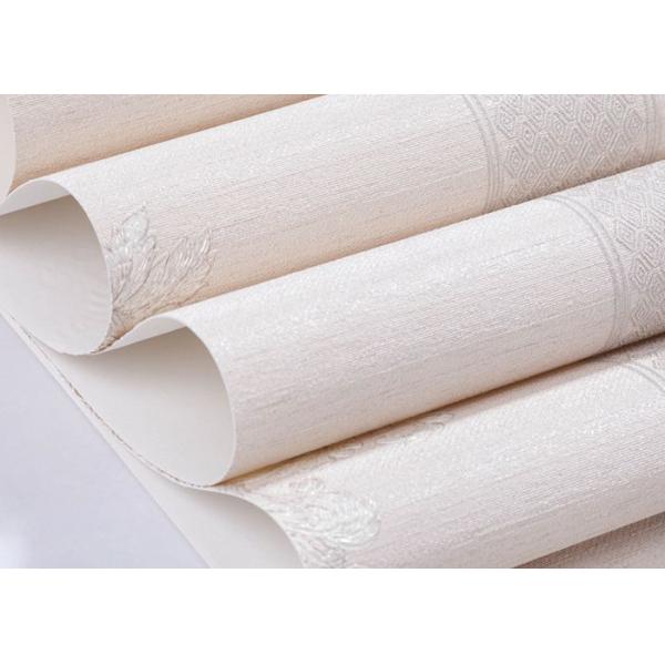 Removable embossed PVC European Style Wallpaper With Leaf Pattern