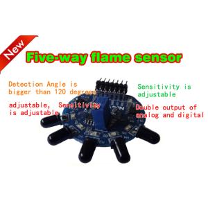 Fire-Fighting Robot , Fire Alarm module for Arduino Five Ways Flame Sensor
