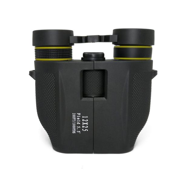 High Resolution Images Long Eye Relief Binoculars 12x25 For Star Gazing Bird