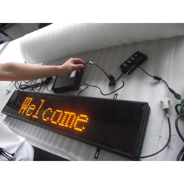 Single Color Programmable Bus Moving Message LED Sign , P16 Red Commercial Led
