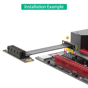 High Quality PCI-e PCI Express 36PIN 1X Extension Cable With Gold-plated