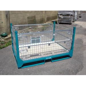 Gold Zinc Galvanised Foldable Pallet Container Push Back Pallet Rack