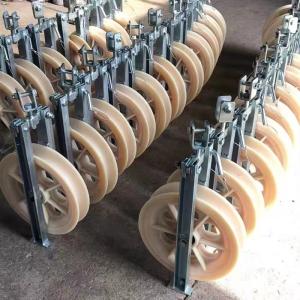 660mm*100mm Nylon Cable Pulley 220V Stringing Block for Construction Works