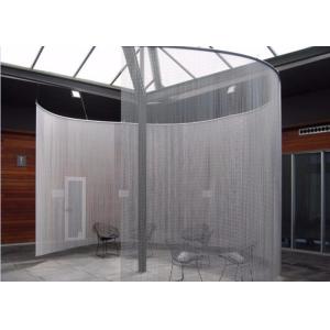Anti-static Hook Chain Link Metal Mesh Curtain Anodized Aluminium Material