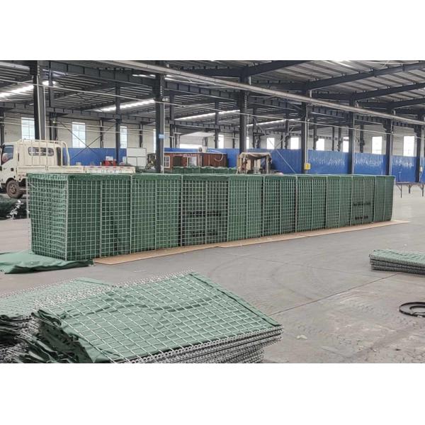 Military Hesco defensive bastion for army and flood control with razor wire with