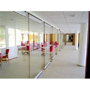 12 mm Thickness Transparent Glass Sliding Partition Walls For Conference Room