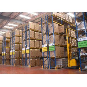 Logistic Equipment Heavy Duty Warehouse Shelving , Double Deep Industrial Pallet