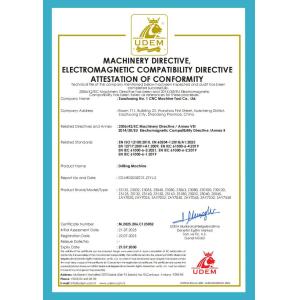 Zaozhuang No. 1 Cnc Machine Tool Co., Ltd. Certifications