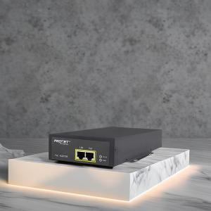 Wholesale PROCET Output 55V Power Over Ethernet PoE+ Injector 802.3 At from china suppliers