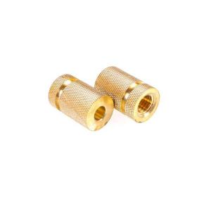 Precision Insert Brass Knurled Thumb Nut , Equipment Parts Custom Brass