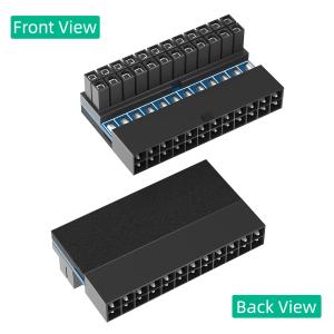 ATX 24Pin 90 Degree 24 Pin To 24pin Power Plug Adapter Mainboard Motherboard