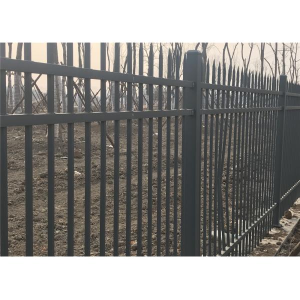 1.8X2.5m Garrison Steel Picket Fence Panel | Steel Picket Fence Factory Garrison