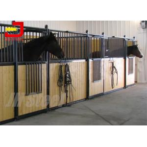 Wholesale Prefabricated Powder Coated 2 Horse Stable Partitions With Bamboo Horse Boarding from china suppliers