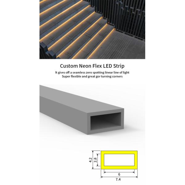 Indoor IP65 LED Strip Light For Staircase Flexible 5mm Width Neon LED Strip Light