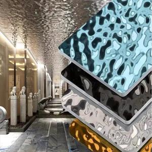 Wholesale Polished Embossed Water Wave Stainless Steel Panel Perfect Decorative Solution from china suppliers