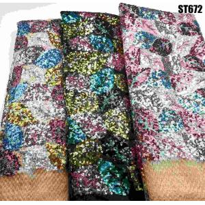 Advanced Technology Factory Manufacturer 3D Lace Fabric Beaded