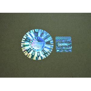 Wholesale Silver Holographic Number Stickers / Printable Hologram Stickers With Mircontext Printing from china suppliers