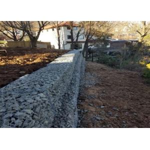 China 60x80mm 80x100mm Mattress Slope Retaing Wall 2x1x3m Galvanized Gabion Mesh on sale