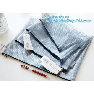 A3,A4,A5,B4,B5,B6,B8 file folder clear mesh bag printed logo document folder