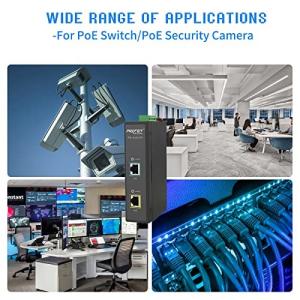 Boost Function Industrial PoE Injector With Din Rail Mounting Bracket
