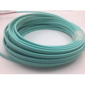 Flat Twin OM3/OM4 Ruggedized Fiber Optical Patch Cord LC To LC Multimode Duplex