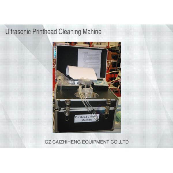 Flush Liquid Ultrasonic Printhead Cleaning Machine , Black Heated Ultrasonic