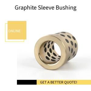ZCuSn6Zn6Pb3 Graphite Sleeve Bearings Hydraulic Engineering Self Lubricating