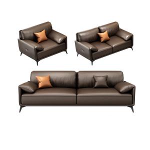 Office Conference Room Sectional Sofa Set 1 1 2 with Tea Table in Italian Design
