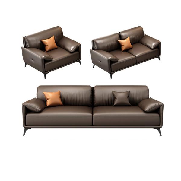Office Conference Room Sectional Sofa Set 1 1 2 with Tea Table in Italian Design