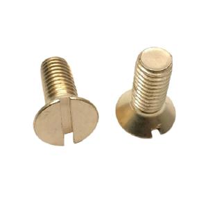 DIN Countersunk Head Screws / Brass H62 M1 - M20 Slotted CSK Head Bolt