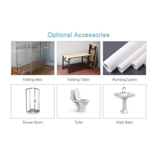 Outdoor Accommodation Solution Flat Pack Container House 40ft with Sandwich Panel