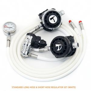 Short Hose Sidemount Scuba Diving Regulator Set Customizable For Underwater