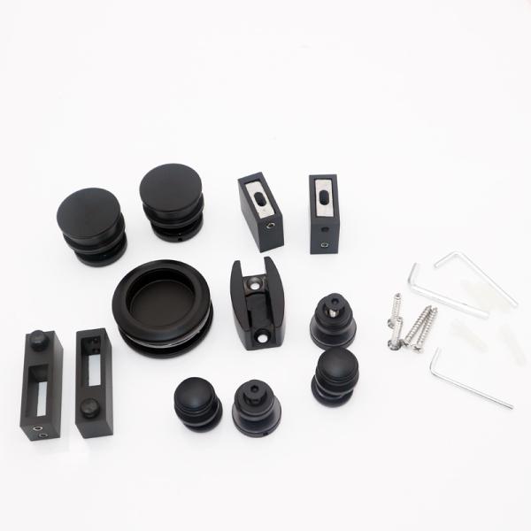 Frameless Sliding Glass Doors Hardware Kit with Soft Close Straight Style Sliding Door