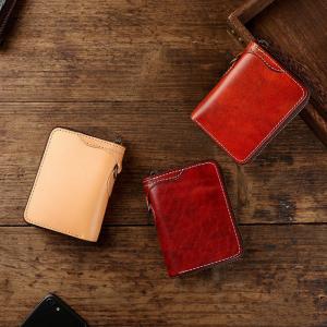 Others Pattern Type Simple Men's Wealth Cloth Wallet with Vegetable Tanned