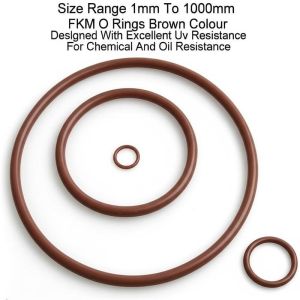 Wholesale Size Range 1mm To 1000mm FKM O Rings Brown Colour Designed With Excellent Uv Resistance For Chemical And Oil Resistance from china suppliers