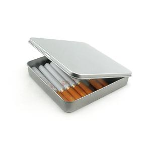small rectangular tabacco tin box