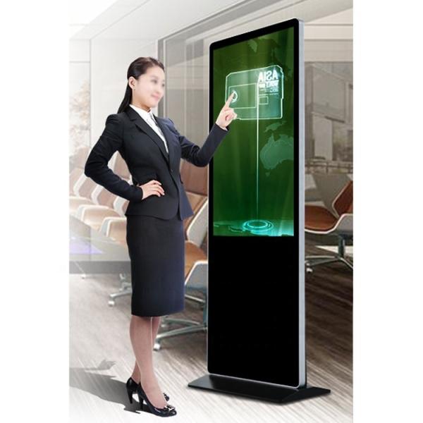 Quality 43" inch floor stand TFT LED LCD capacitive multi touch kiosk self-service terminal PC with embedded Android or Win10/11 PC for sale