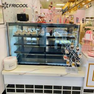 Cake display refrigerator glass showcase with CE/ETL