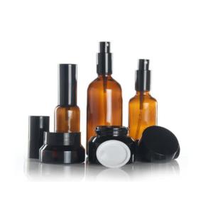 30ml - 150ml Transparent Cosmetic Jars And Bottles Set For Skincare Packaging