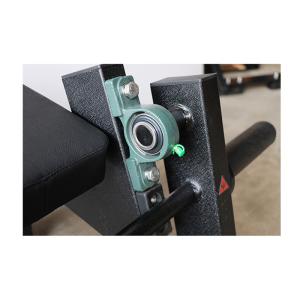 Forearm Hammer Strength Seated Arm Curl Machine Black Color Steel Frame