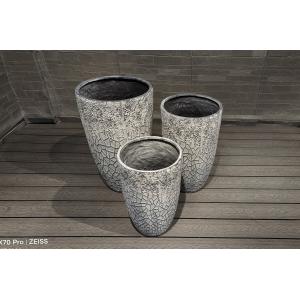 Texture Surface Fiber Clay Planter 7-8 Years Indoor Life Time For Charcoal Oven