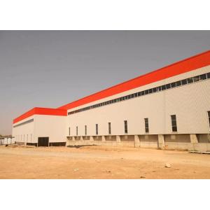 Buy cheap Prefabricated Long Span Steel Frame Industrial Warehouse With Customized Design from wholesalers