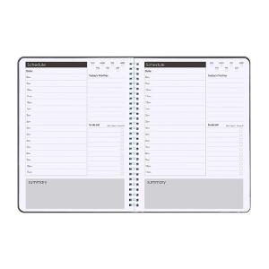 Offset Printing Hardcover Custom Journal Planner Glue Binding Daily Agenda