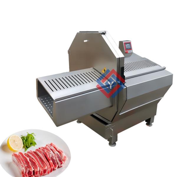 Quality 3 Phase 30mm Adjustable Frozen Meat Slicer Fully Automatic for sale