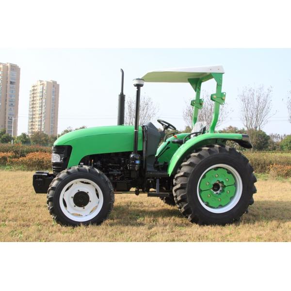 Red 4WD Agriculture Farm Tractors With 3 Point Suspension And Double Stage