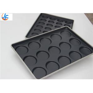 Wholesale RK Bakeware China Foodservice15 Cavity Aluminumized Hamburger Bun Baking Tray Glazed Telfon from china suppliers