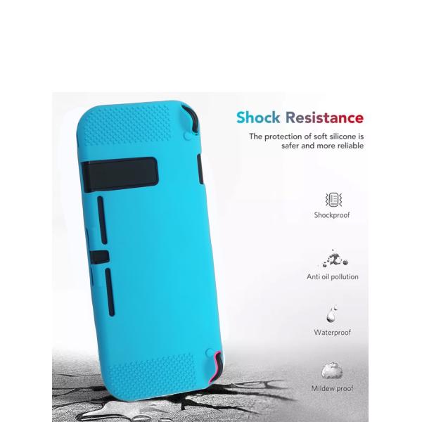 Anti- Slip Protective Silicone Case For Nintendo Switch Openable Back Stand