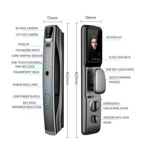 S937MAX 3D Face Recognition Camera Fingerprint Door Lock WiFi Code Card Smart