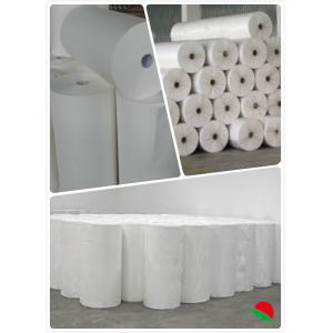 Customzied Size White Spunlace Nonwoven Fabric For Alternative Use , Ultra Soft