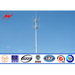 Galvanized Self Supporting Lattice Tower , Telecommunication Antenna Mono Pole